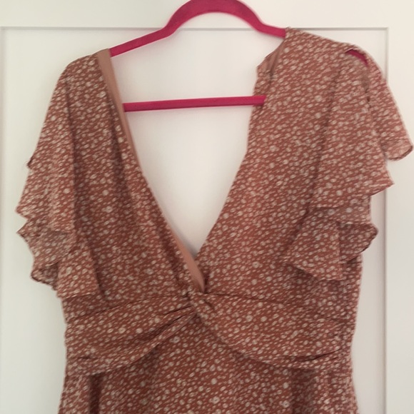 Pink and White Leopard Print Summer Dress - Picture 2 of 2